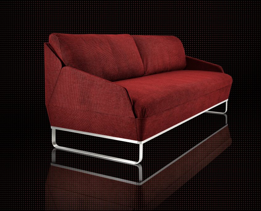 Swiss Plus Bettsofa Deluxe in rot zum Ausklappen als Bett mit Bico Matratze
