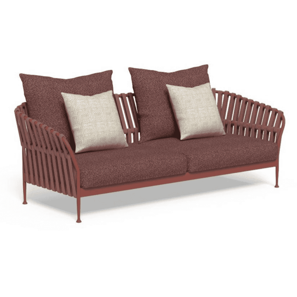 Talenti-Frame-gartensofa-2-sitzer-rot