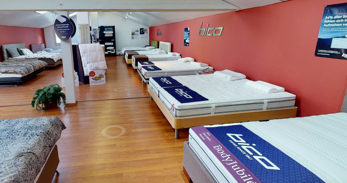 Entdecken Sie unsere virtuelle Betten und Matratzen Ausstellung im Traumwerk Ebikon