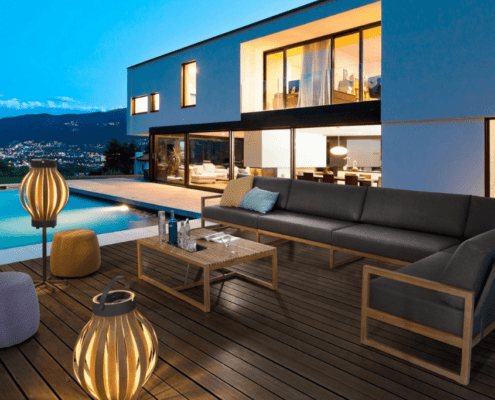 Teak Gartenmöbel von Arco für die Terrasse oder den Balkon