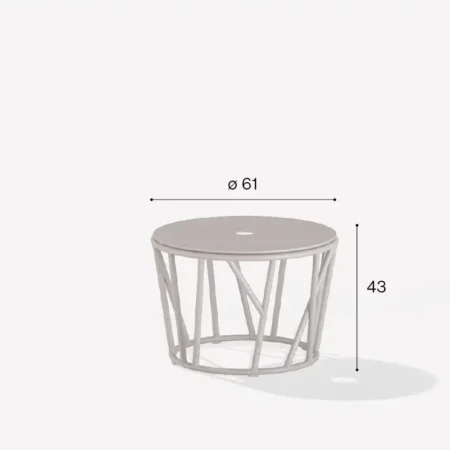 fast WILD Beistelltisch, Aluminium lackiert – Bild 6