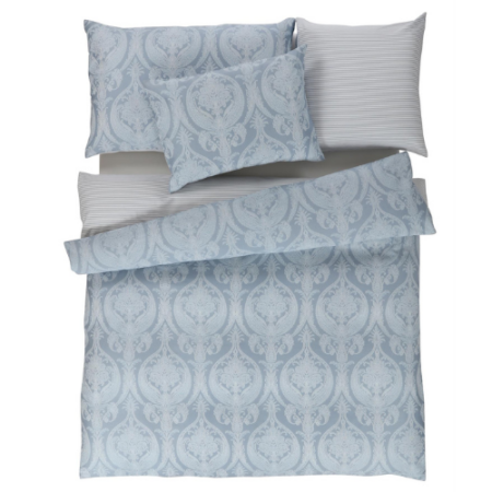 Tamara-R A COLORI Bettwäsche Jette blau, Baumwoll-Satin – Bild 1
