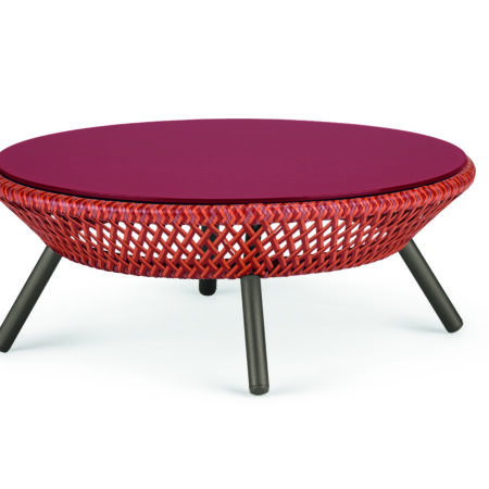 DEDON AHNDA Geflechte und Glas Tisch – Bild 1