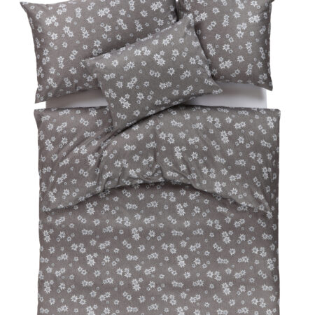 Tamara-R SELECTION Bettwäsche Edelweiss braun, Mako-Baumwolle mercerisiert Satin