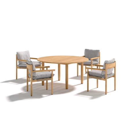 DEDON TIBBO Esstisch Teak Rund 150cm – Bild 3
