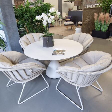 DEDON KIDA Sessel 4 Stk. mit Satellite Low Dining