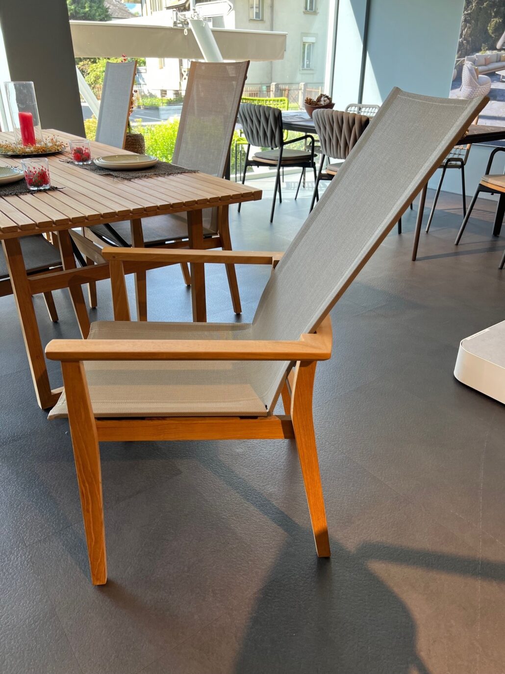 ARCO Cube Esstisch inkl. 6 Stk. Lugano Hochlehner