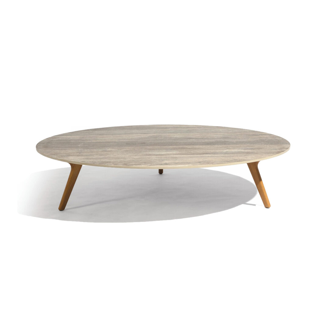 outdoor-coffee-table-o148x30h-torsa-teak-natural-ceramic-travertin-geo