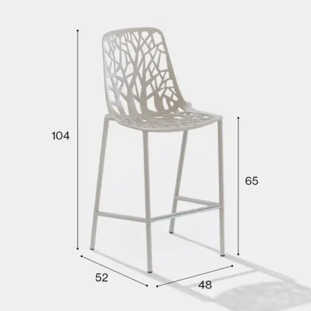 fast FOREST Barhocker Höhe 65cm hohe Lehne – Bild 7