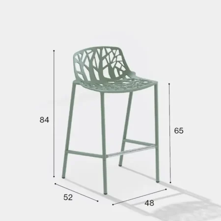 fast FOREST Barhocker Höhe 65cm niedrige Lehne – Bild 5