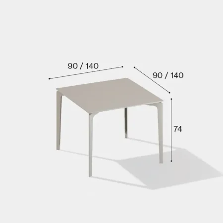 fast ALLSIZE Quadratischer Tisch – Bild 7