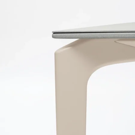fast ALLSIZE Rechteckiger Tisch mit gesprenkelter Aluminium Tischplatte – Bild 7