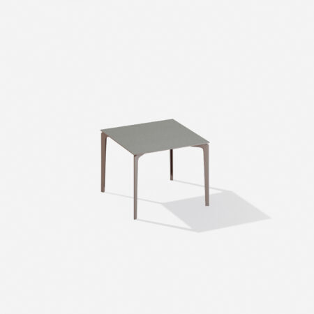 fast ALLSIZE Rechteckiger Tisch mit gesprenkelter Aluminium Tischplatte – Bild 15