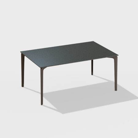 fast ALLSIZE Rechteckiger Tisch mit gesprenkelter Aluminium Tischplatte – Bild 12