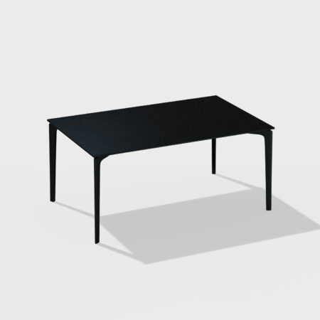 fast ALLSIZE Rechteckiger Tisch mit gesprenkelter Aluminium Tischplatte – Bild 8