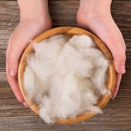 Erzstef Fortuna Schafschurwoll Kissen – Bild 4