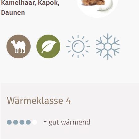 Sweet Dreams Rubin Gold N Ganzjahresduvet – Bild 4