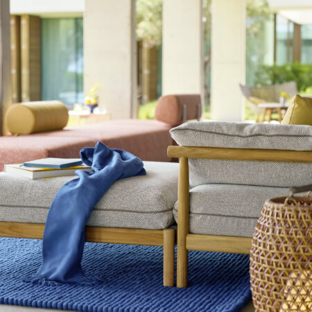 DEDON TIBBO Hocker Teak – Bild 2