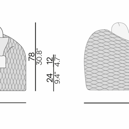 Manutti KOBO Lounge Sessel High Back Kissen – Bild 4