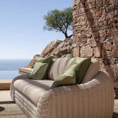 Manutti KOBO 3 Sitzer High Back Kissen Sofa – Bild 6
